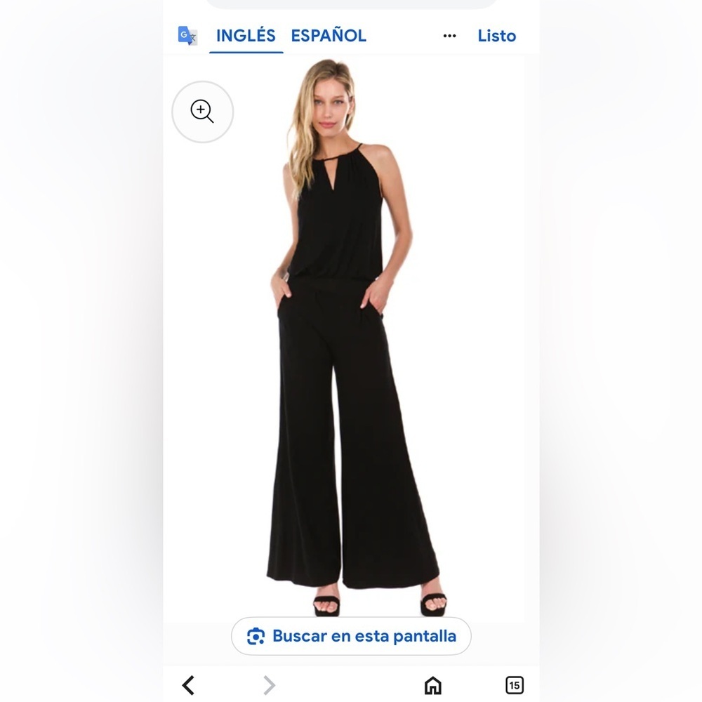 Vava by Joy Han Black Jumpsuit Classic Design